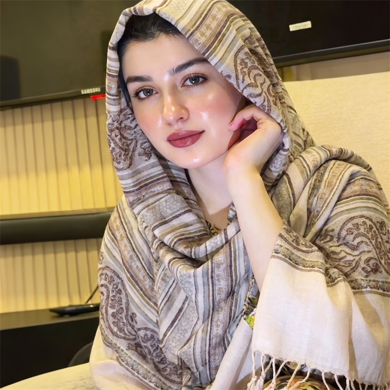 Vintage Fashion Women - Vintage Paisley Print Hijab Fashion Scarf