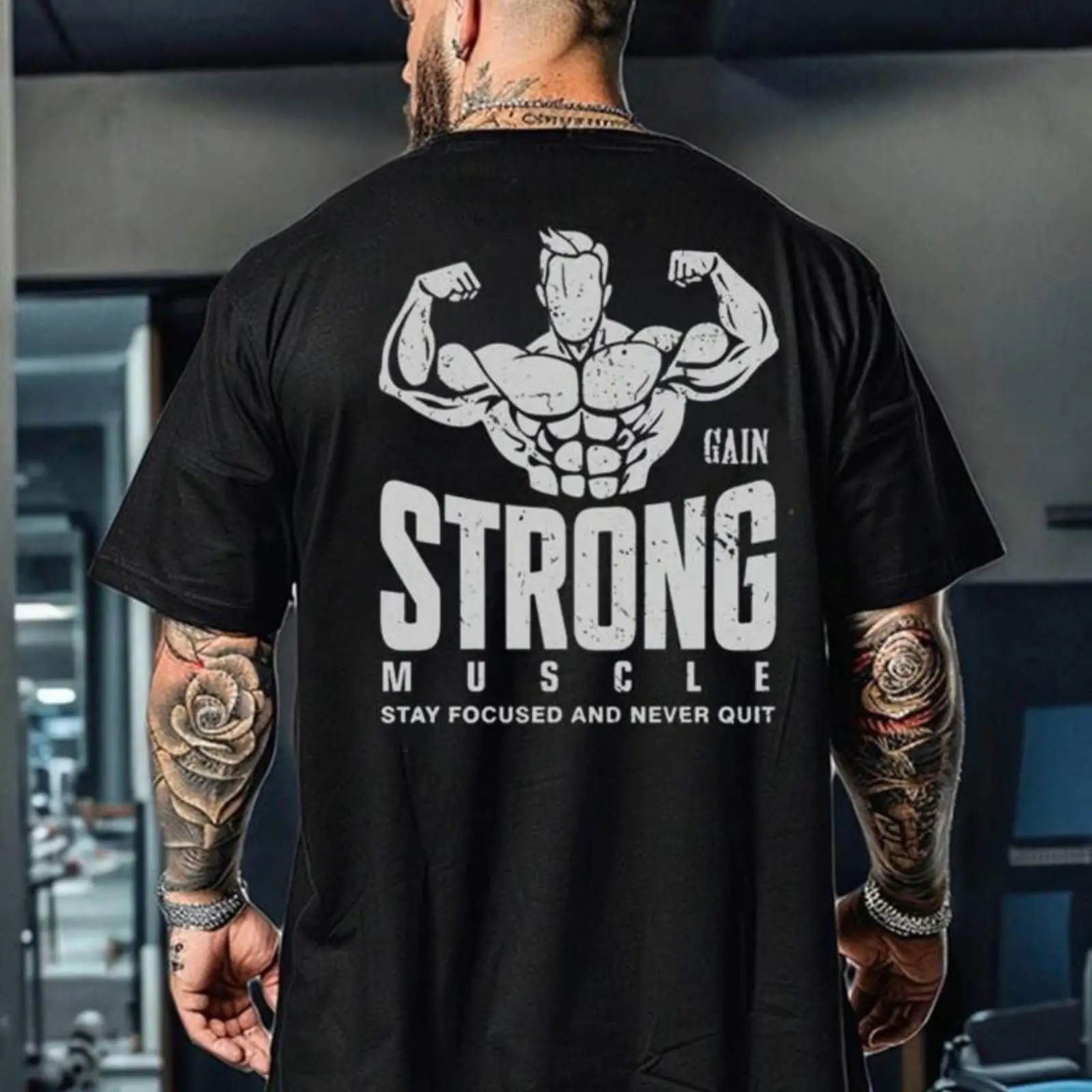 Vintage Fashion Herren - Gain Strong Muscle Stay Focused Herren