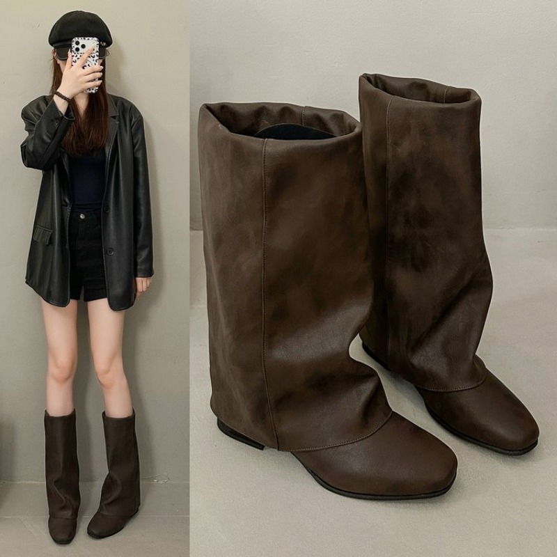 Vintage Fashion Boots - 2026 New Square Head Vintage Fashion