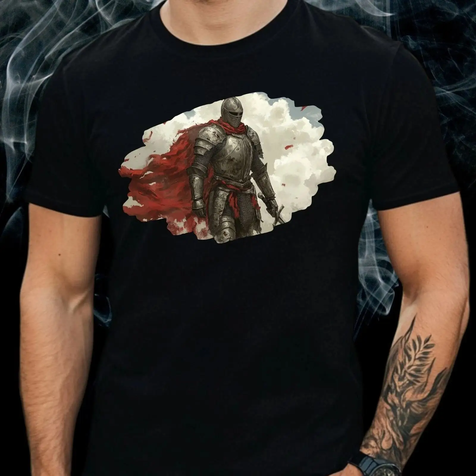 T Shirt Herren Ritterrüstung M - Vintage Fashion Herren ulasan dan harga