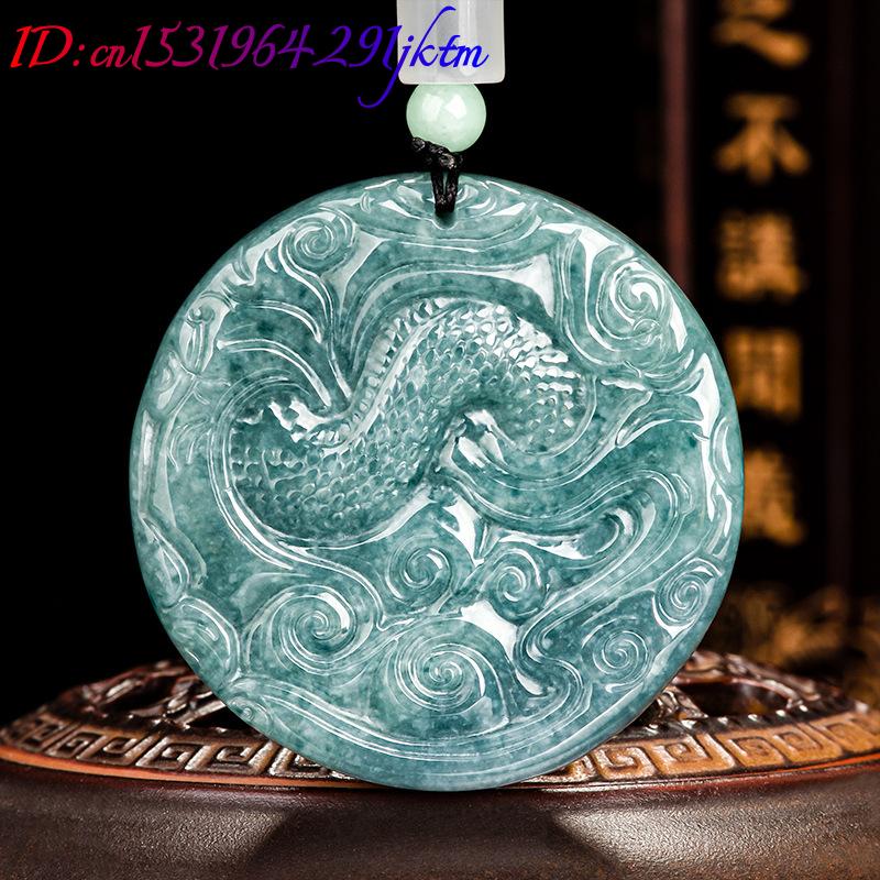 Burmese Jadeite Dragon Pendant - Vintage Fashion Women ulasan dan harga