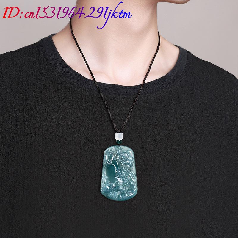 Natural Burmese Jadeite Scener - Vintage Fashion Women ulasan dan harga