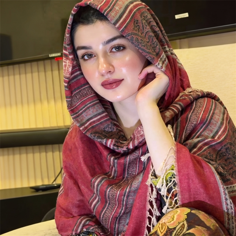 Vintage Paisley Print Hijab Fa - Vintage Fashion Women ulasan dan harga