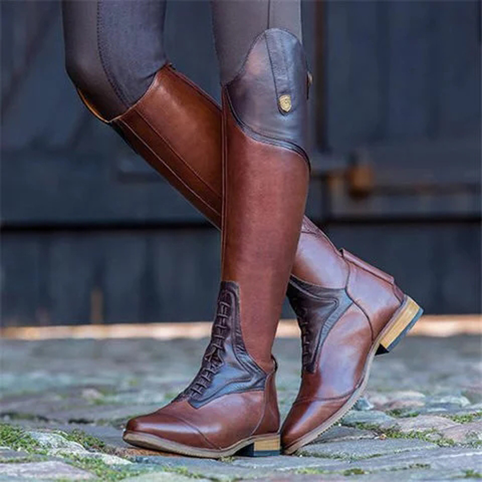 Knee High Boot Casual Boot Fas - Vintage Fashion Boots ulasan dan harga