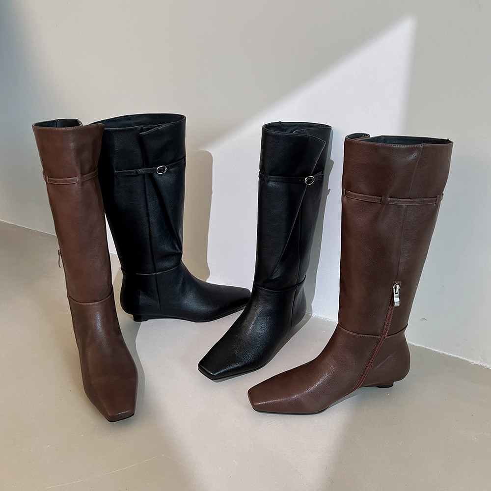 MILI-MIYA New Genuine Leather  - Vintage Fashion Boots ulasan dan harga