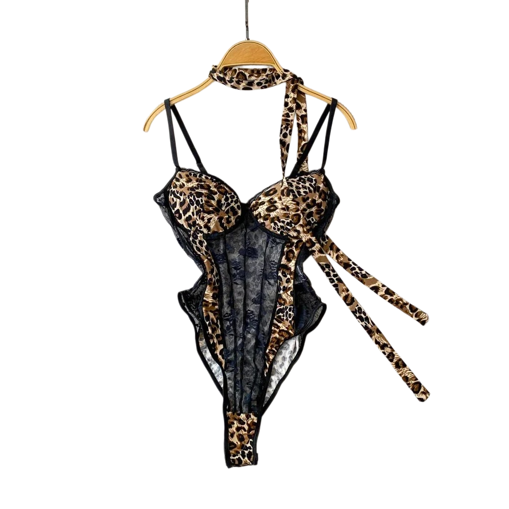 Women Hotsweet V-neck Leopard  - Vintage Fashion Women ulasan dan harga