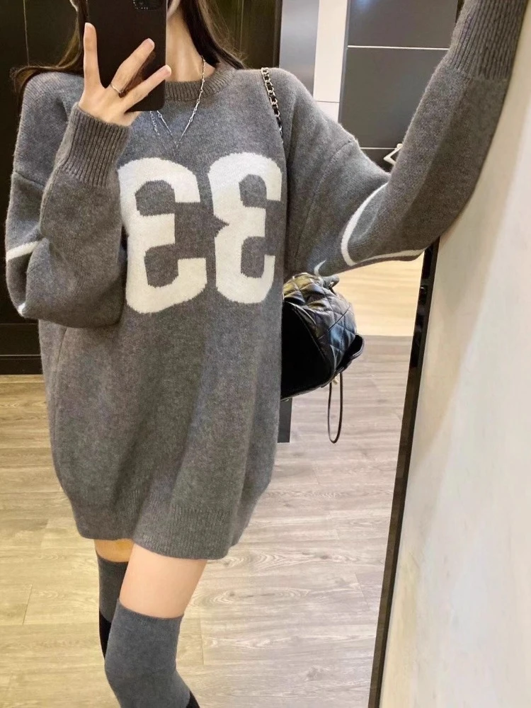 Y2K Vintage Knitted Sweater Wo - Vintage Fashion Women ulasan dan harga