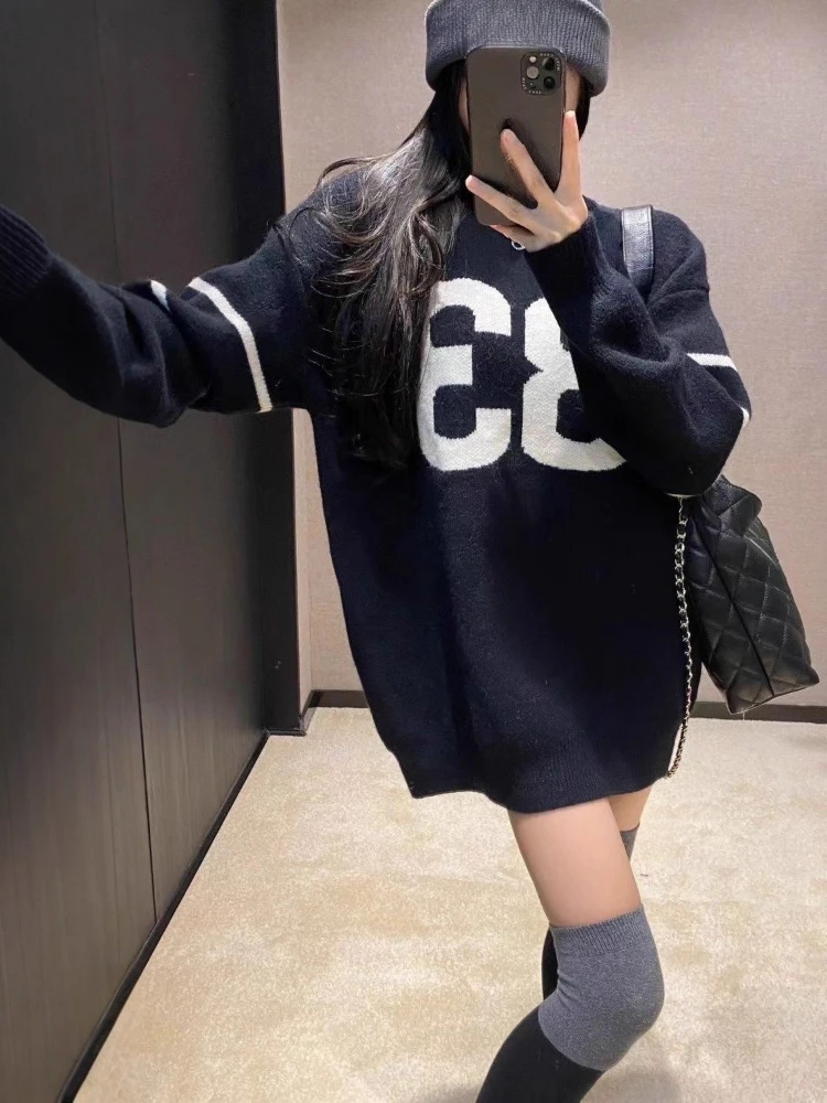 Y2K Vintage Knitted Sweater Wo - Vintage Fashion Women ulasan dan harga