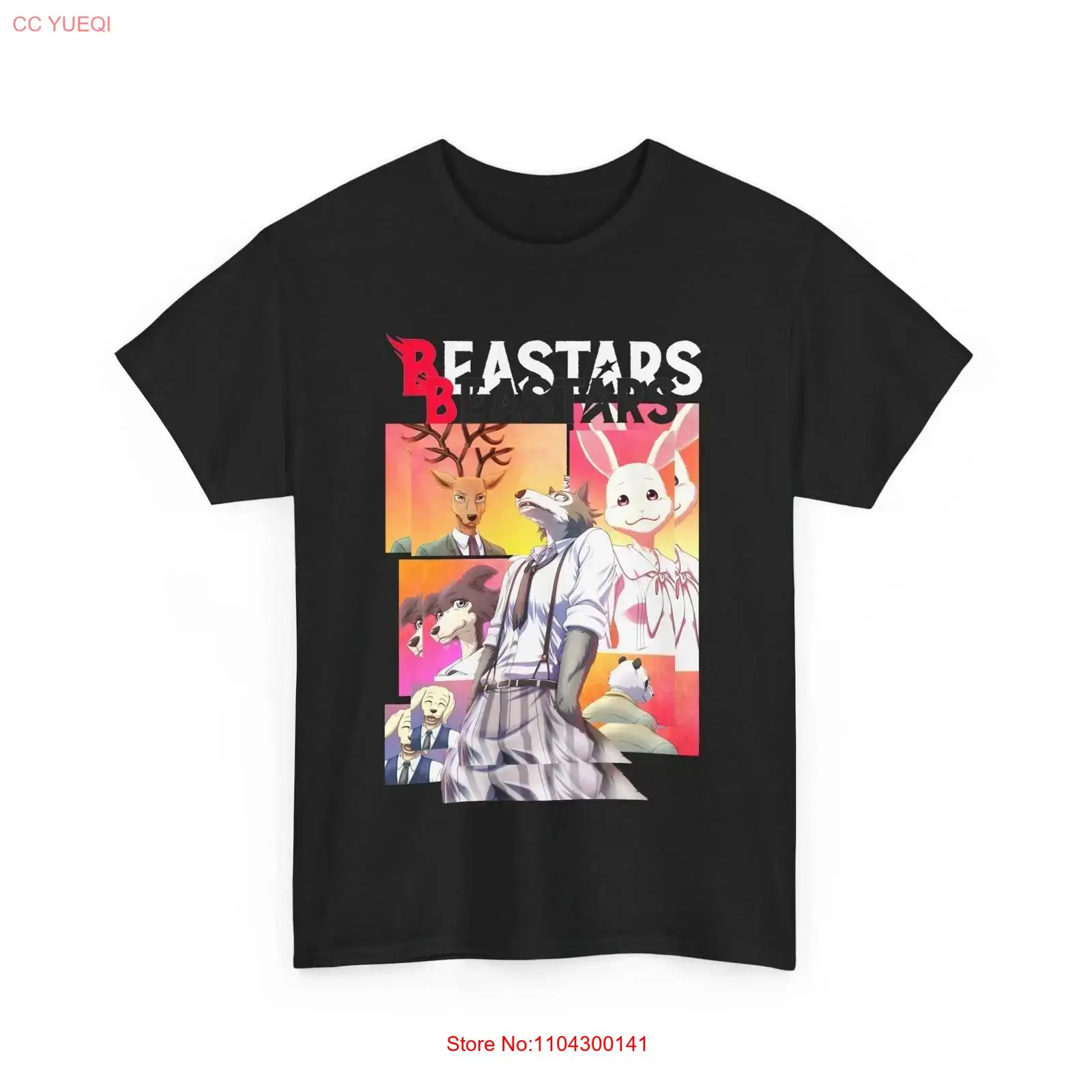 Anime Beastars Legoshi Black T - Vintage Fashion Wear ulasan dan harga