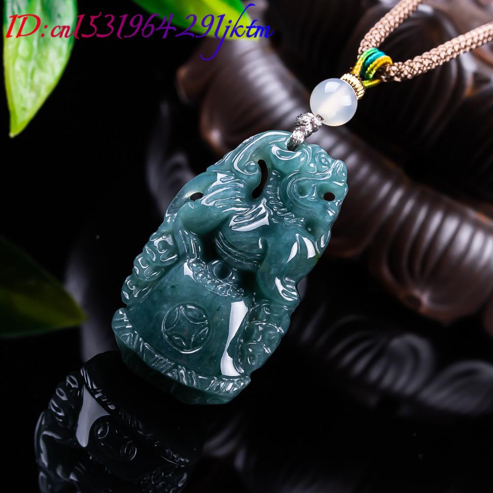 Burmese Jadeite Pixiu Pendant  - Vintage Fashion Women ulasan dan harga