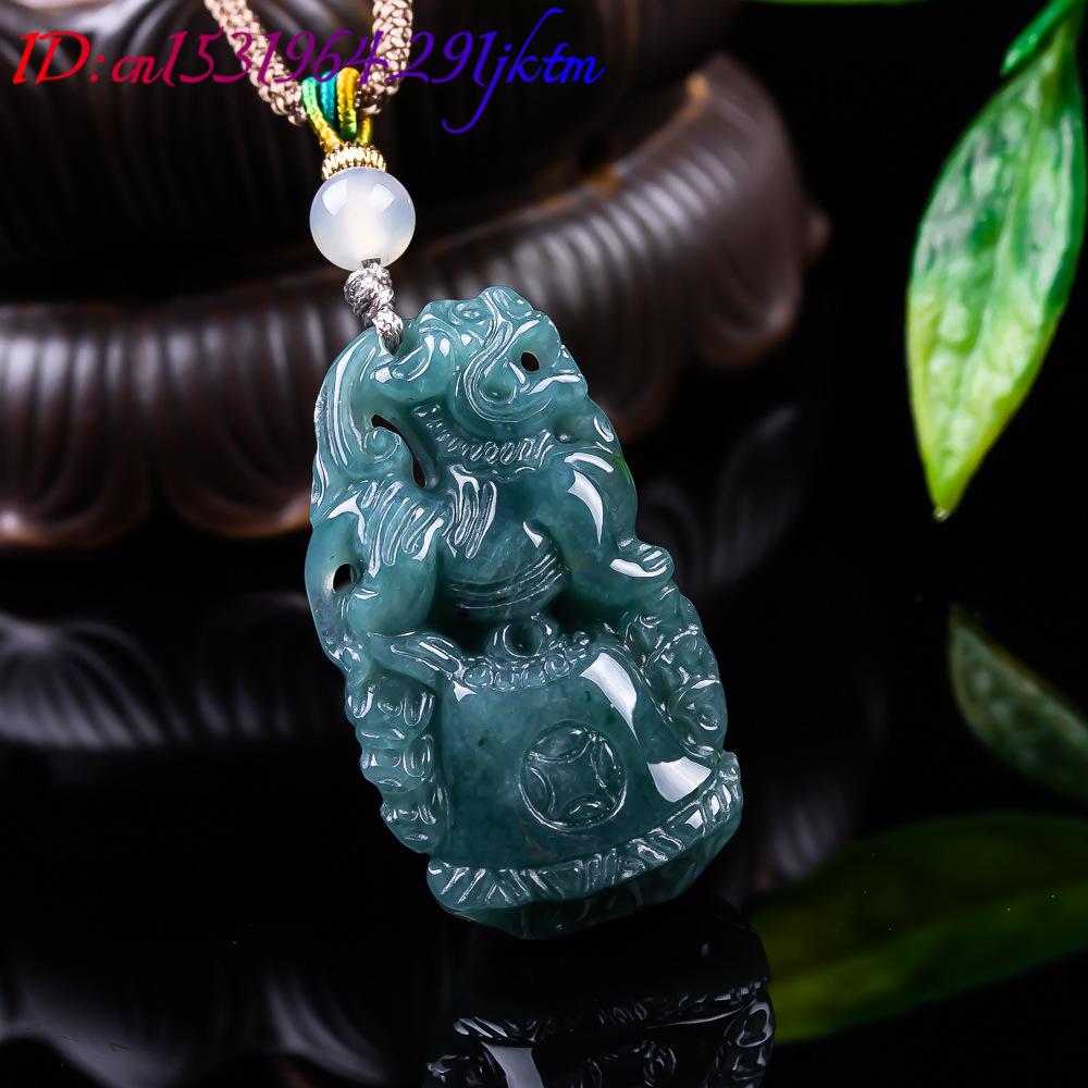 Burmese Jadeite Pixiu Pendant  - Vintage Fashion Women ulasan dan harga
