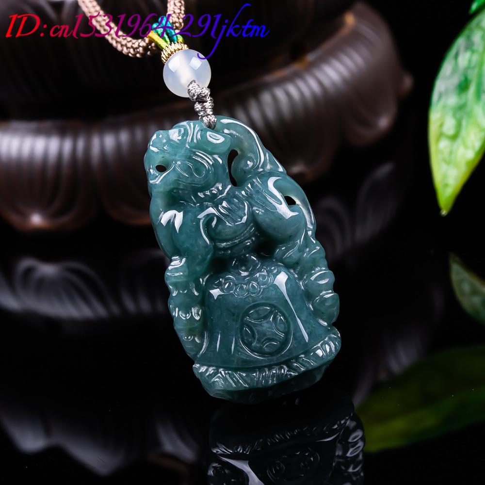 Burmese Jadeite Pixiu Pendant  - Vintage Fashion Women ulasan dan harga