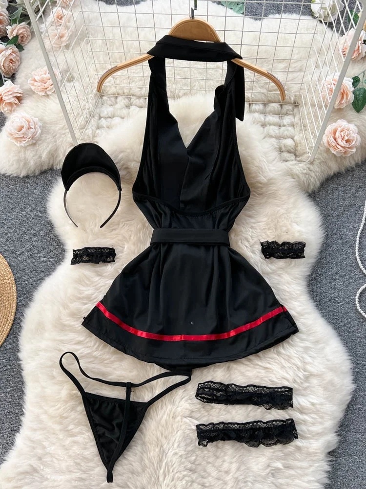 Erotic Fashion Sexy Halter Lin - Vintage Fashion Women ulasan dan harga