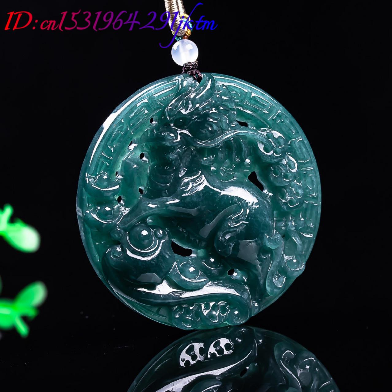 Burmese Jadeite Dragon Pendant - Vintage Fashion Women ulasan dan harga