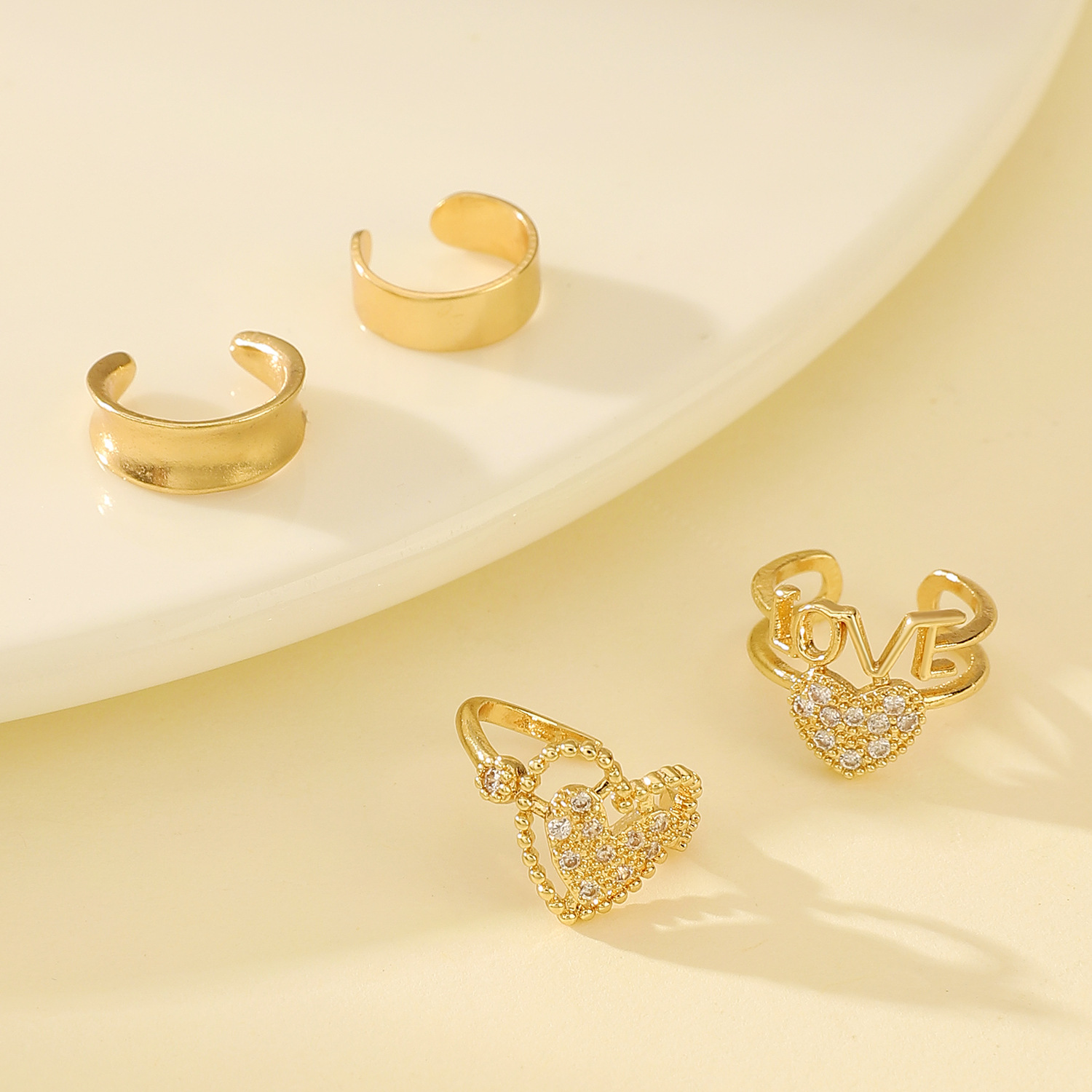 Korean Fashion Zircon Ear Clip - Vintage Fashion Guild ulasan dan harga