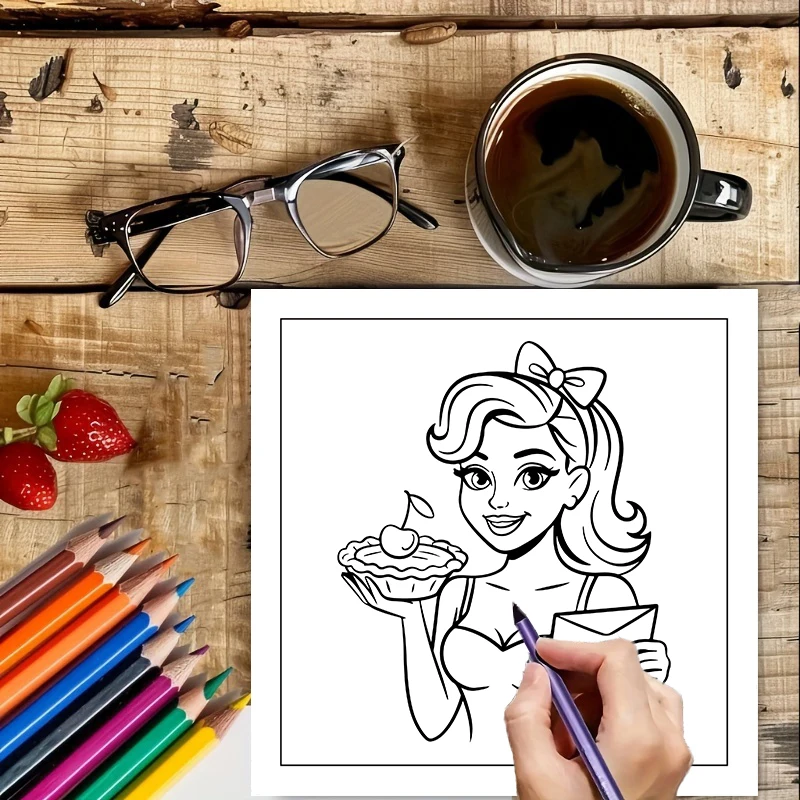 Vintage Model Coloring Book fo - Vintage Fashion Coloring Book ulasan dan harga