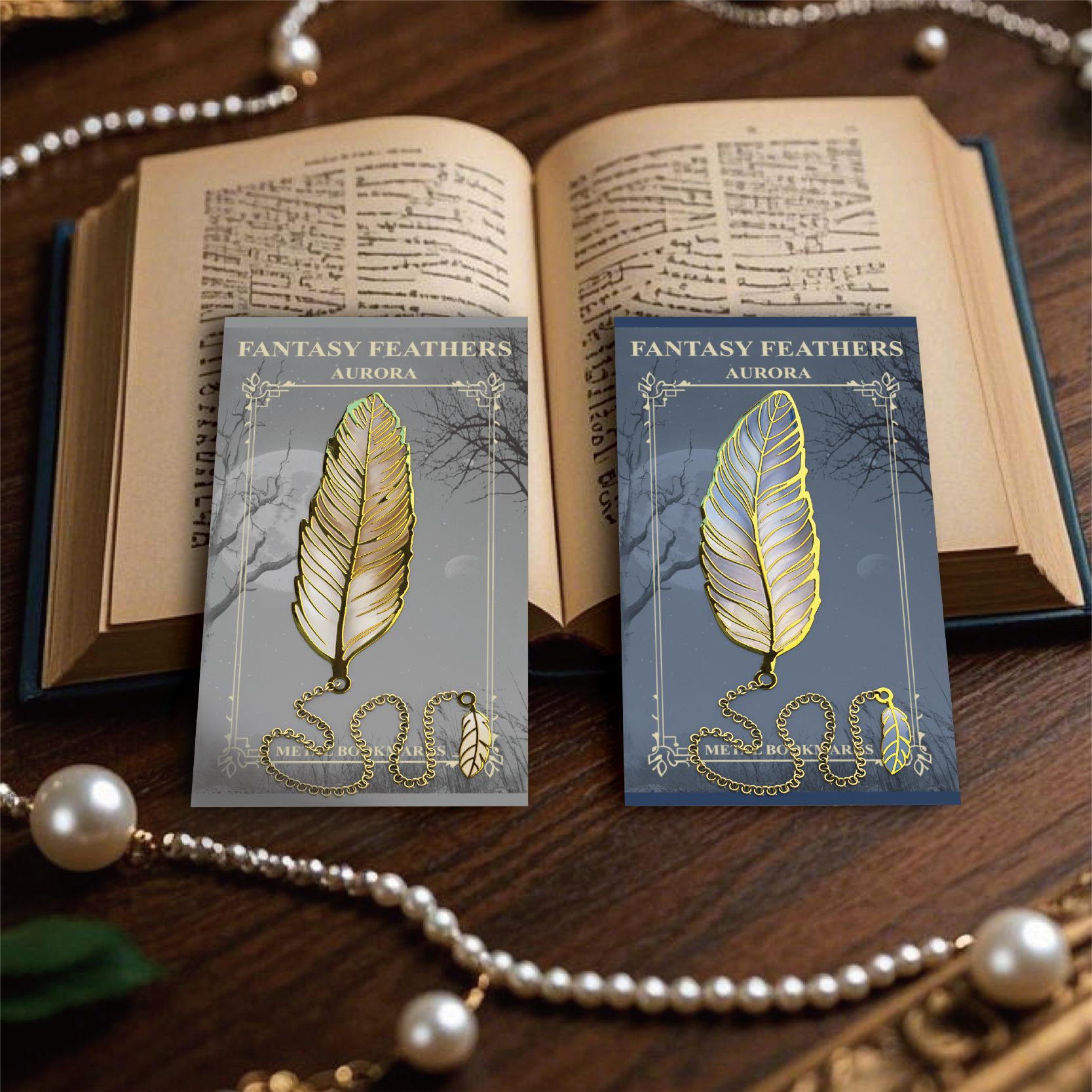 1 pc Vintage Feather Bronzing  - Vintage Fashion Books ulasan dan harga