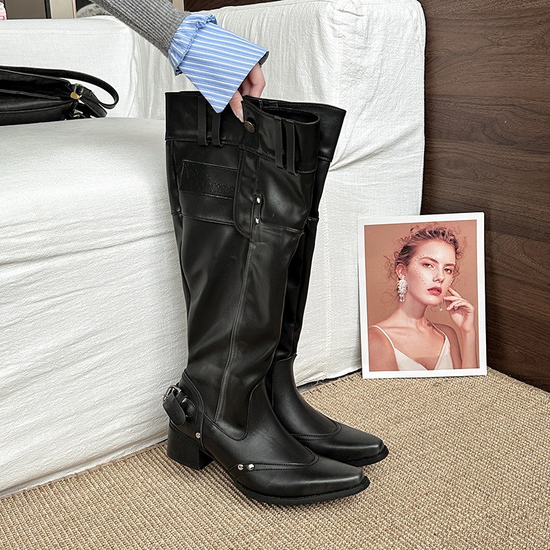 Womens Boots Vintage Women Kne - Vintage Fashion Boots ulasan dan harga