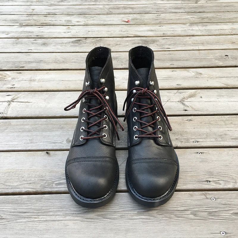 New Men Shoes Luxury Brand Vin - Vintage Fashion Boots ulasan dan harga
