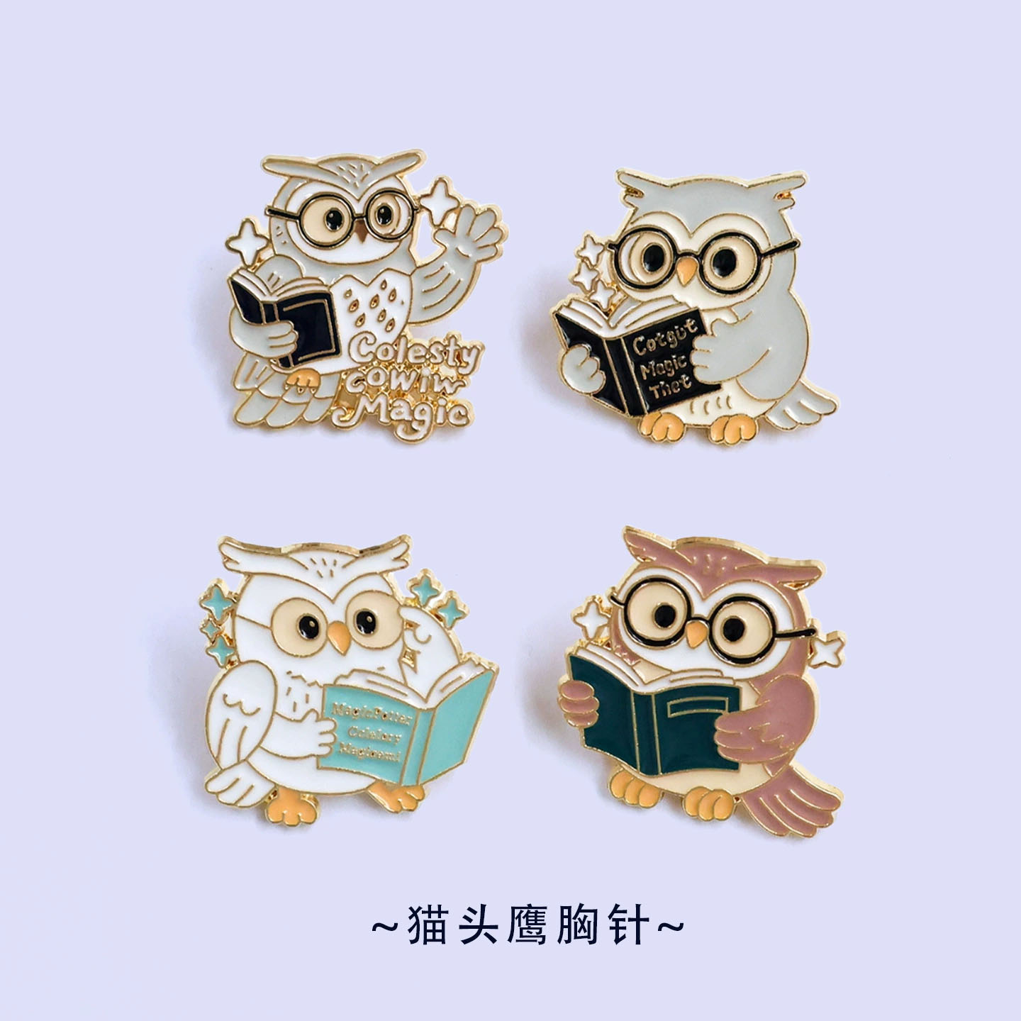 Vintage Owl And Books Brooches - Vintage Fashion Coloring Book ulasan dan harga