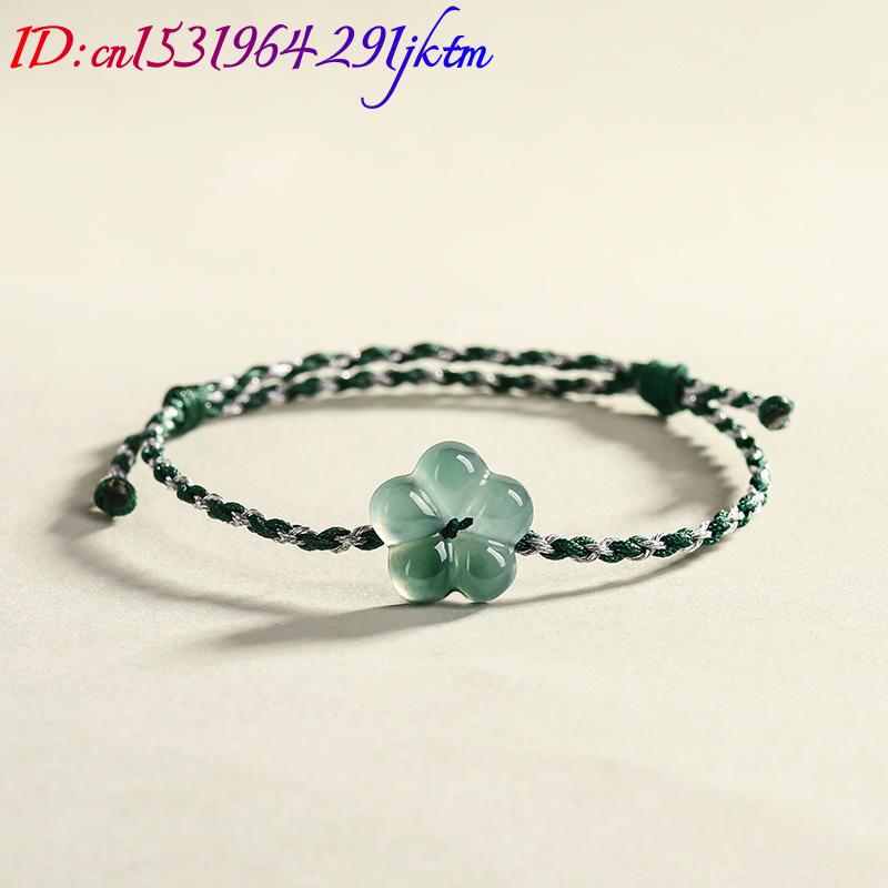 Burmese Jadeite Flower Bracele - Vintage Fashion Women ulasan dan harga