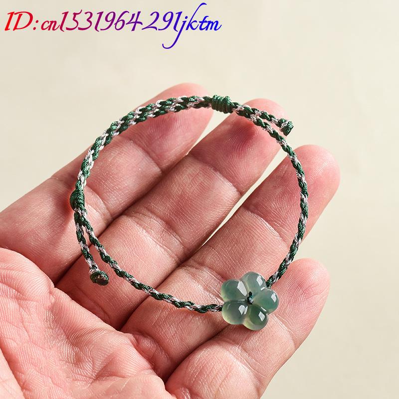 Burmese Jadeite Flower Bracele - Vintage Fashion Women ulasan dan harga