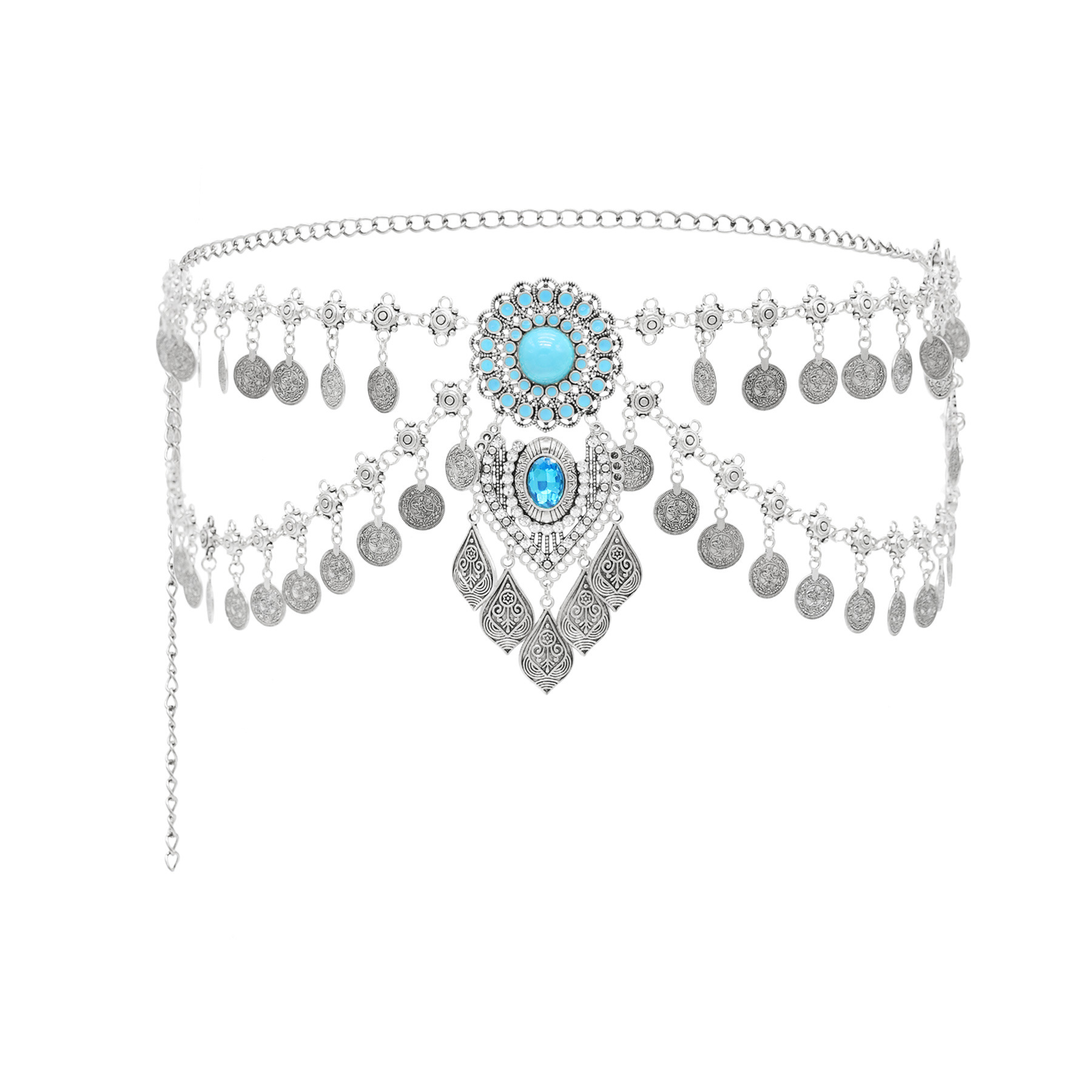 New Bohemian Coin Tassels Faux - Vintage Fashion Guild ulasan dan harga