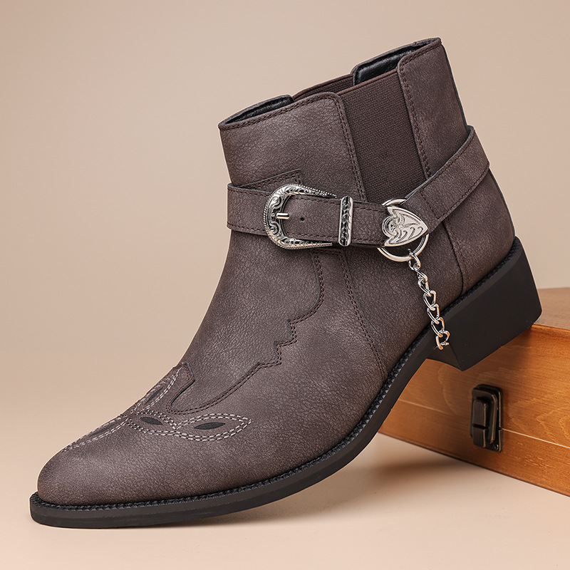 Fashion New Brand Retro Men's  - Vintage Fashion Boots ulasan dan harga