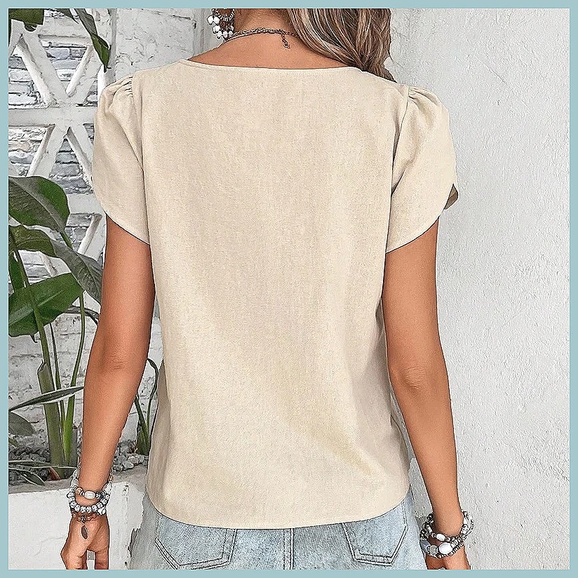 2024 Summer Vintage Solid Colo - Vintage Fashion Women ulasan dan harga