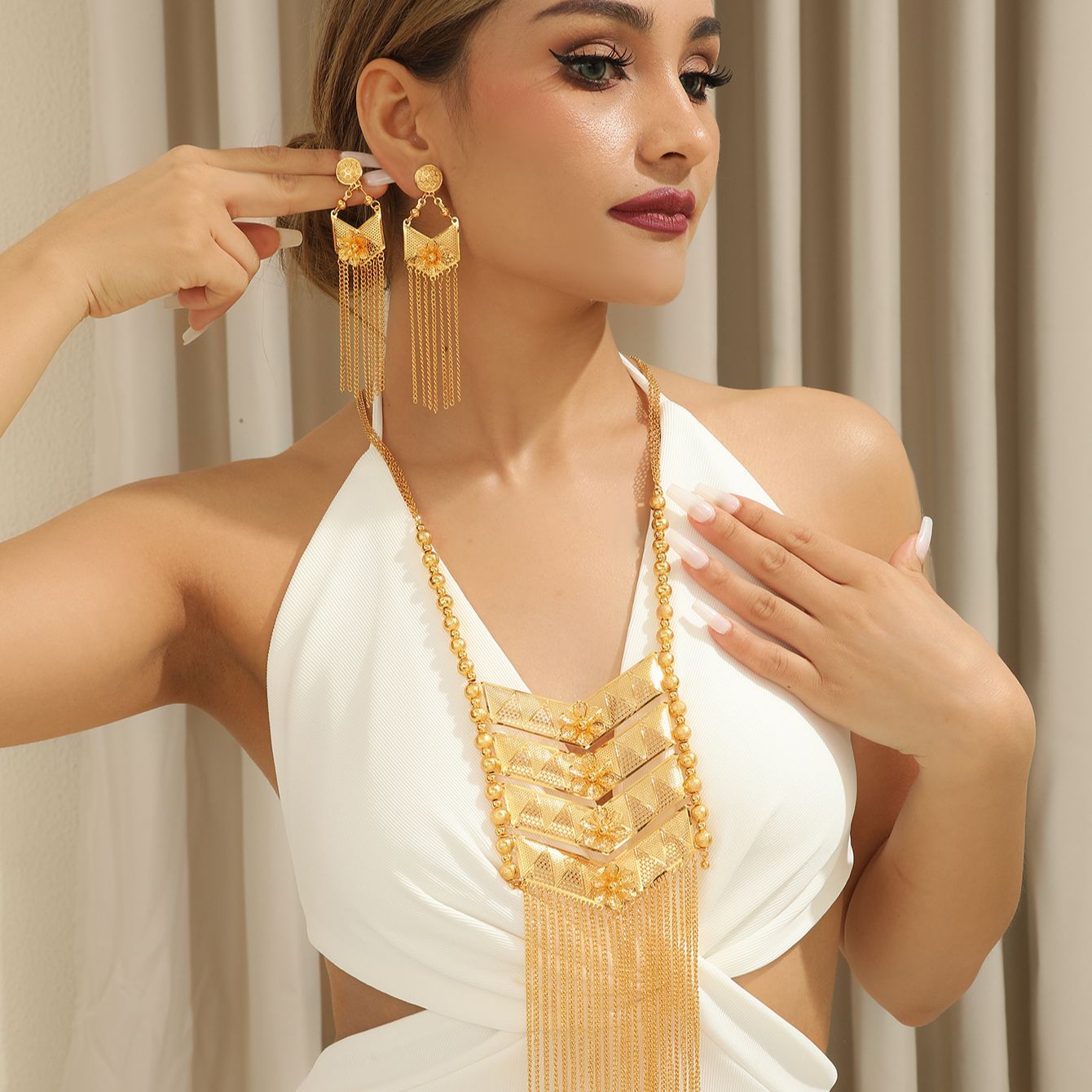 New Dubai 24K Gold Plated Allo - Vintage Fashion Guild ulasan dan harga