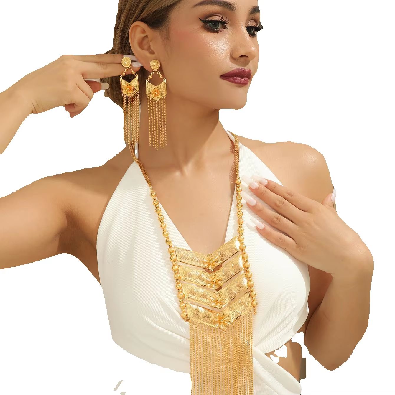 New Dubai 24K Gold Plated Allo - Vintage Fashion Guild ulasan dan harga