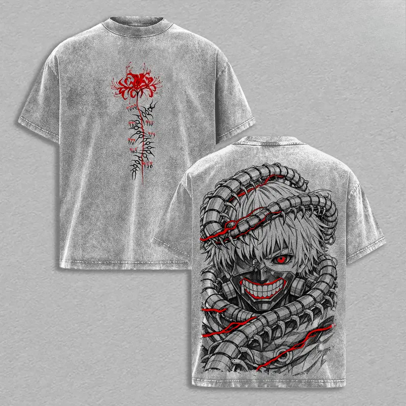 Manga Kaneki Ken Retro T Shirt - Vintage Fashion In Tokyo ulasan dan harga